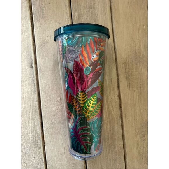 Starbucks Aloha Beetle Tropical Island Jungle Metallic Travel Tumbler Venti 24oz - Picture 3 of 16